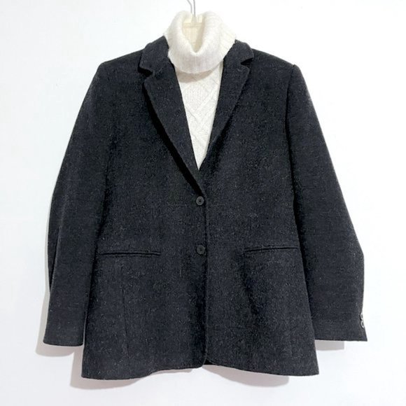 Wool Mohair Two Button Blazer - Picture 3 of 16